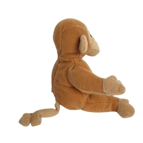 Ty Teenie Beanie Babies Monkey BONGO 5.5" Brown Plush Toy Collectible 1993 - Picture 5 of 7